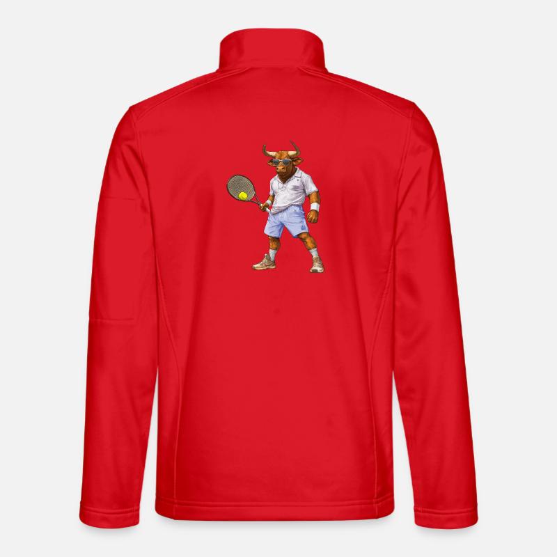 Bulls Tennis - Unisex Softshell Jacket - red