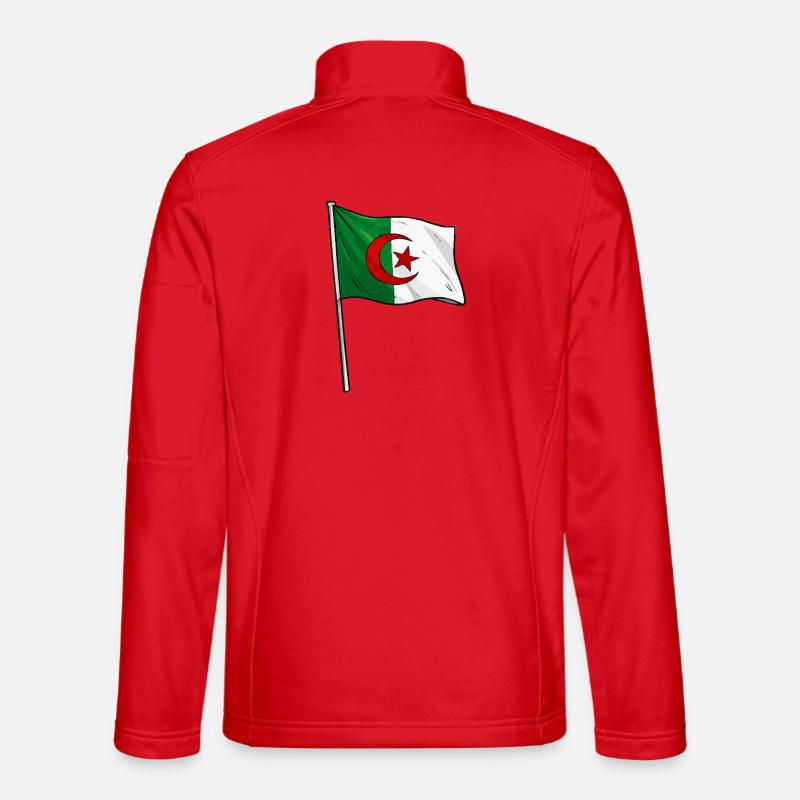 Drapeau algérien - Veste en tissu softshell Unisexe - rouge