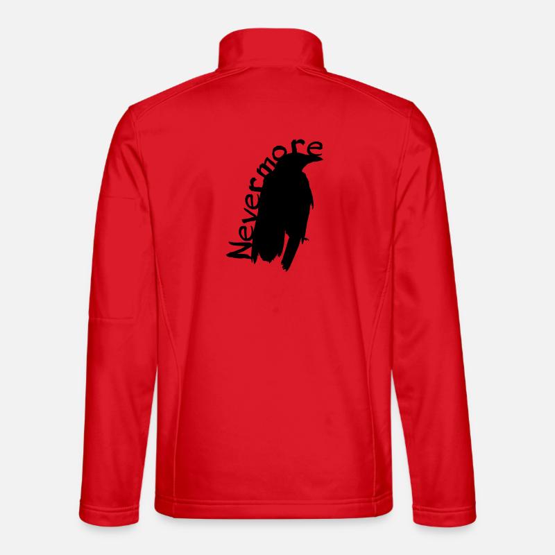 Edgar Allan Poe Nevermore Rabe Unisex Softshelljacke