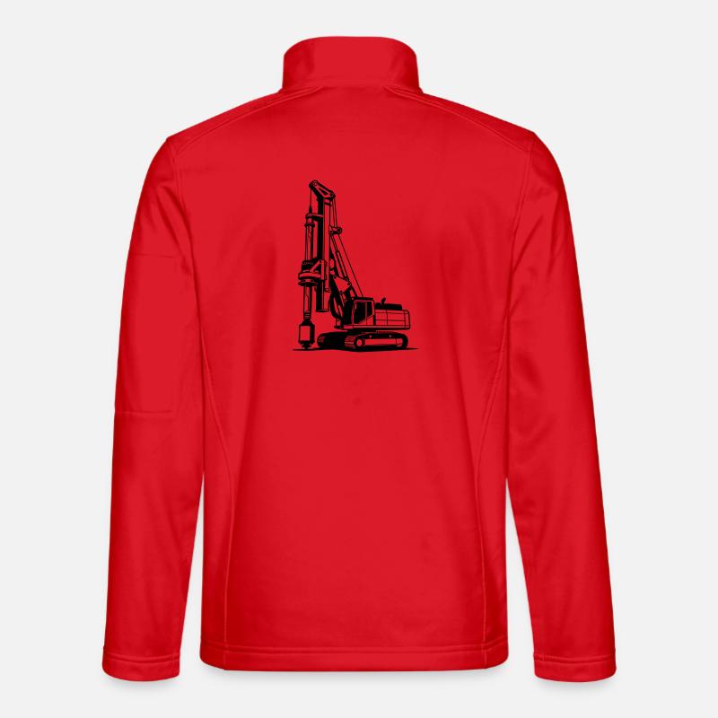pile driver - Unisex Softshell Jacket - red