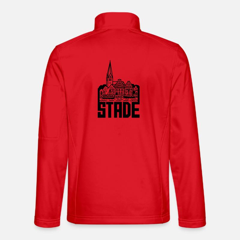 Stade Silhouette Wahrzeichen Unisex Softshelljacke