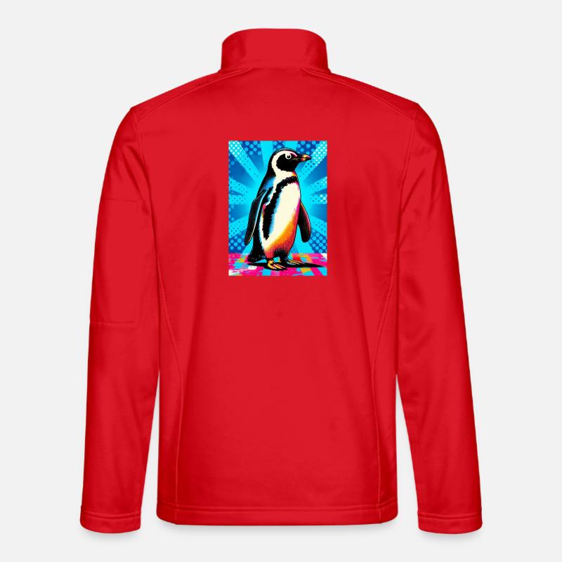 pingouin - Veste en tissu softshell Unisexe - rouge