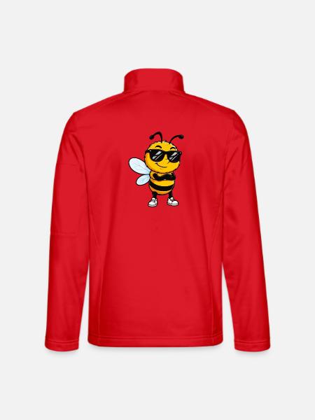 Sonnenbiene mit Stil - Unisex Softshelljacke - Rot