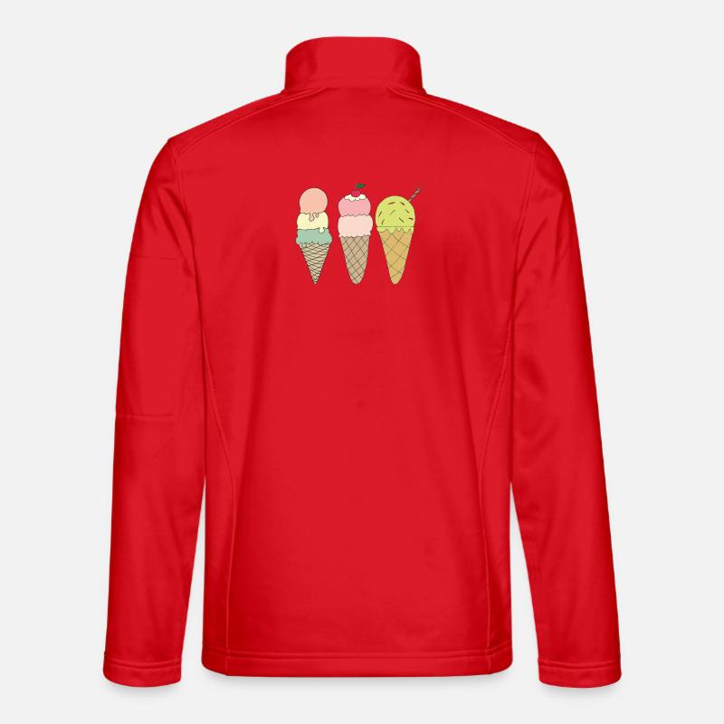 eisvariationen - Unisex Softshelljacke - Rot