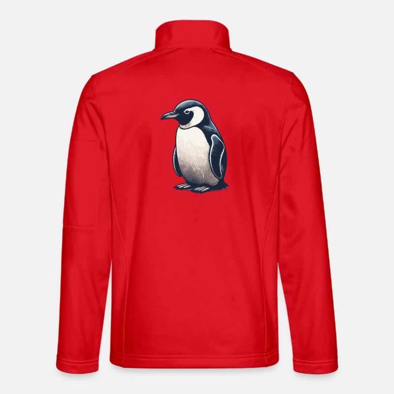 Pengu - Unisex Softshell Jacket - red