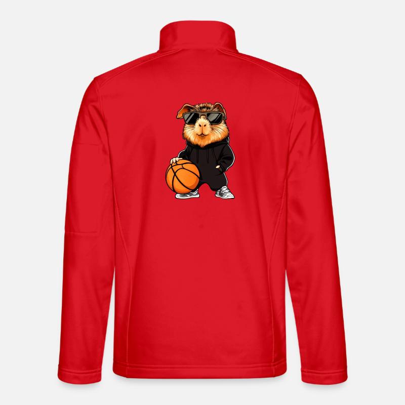 Basket-ball cochon d'Inde Veste en tissu softshell Unisexe