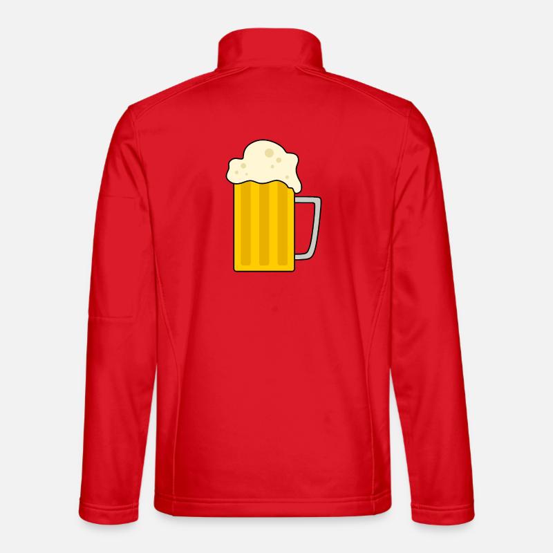 Foamy Beer Mug Illustration Unisex Softshell Jacket