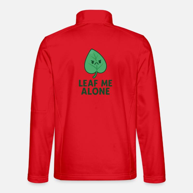 Leaf me allone - Unisex Softshell Jacket - red