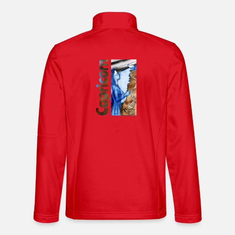 Sternzeichen Steinbock - Unisex Softshelljacke - Rot