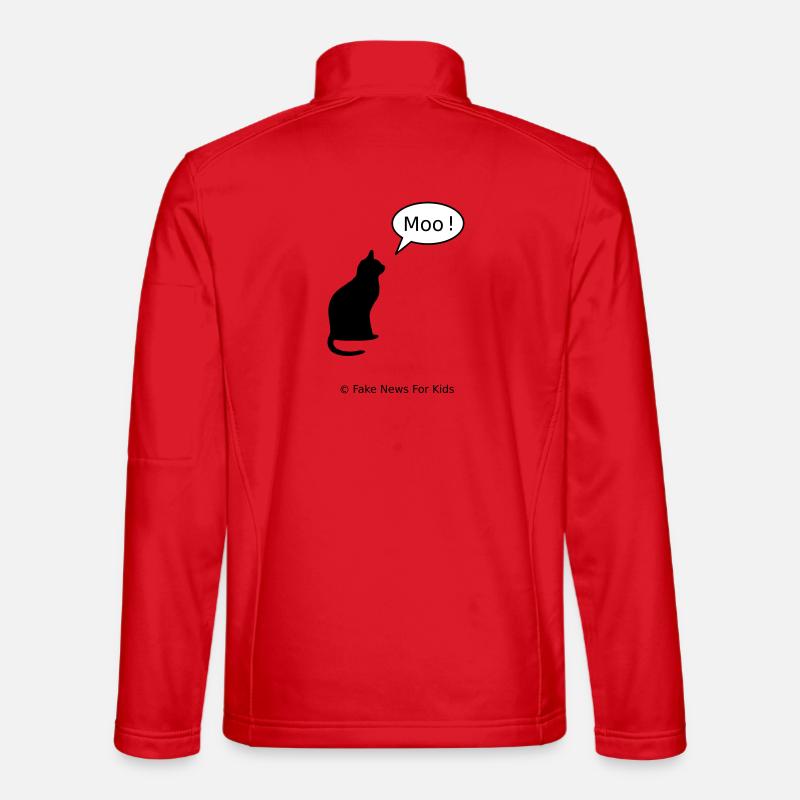 Fausses nouvelles pour les enfants - Veste en tissu softshell Unisexe - rouge