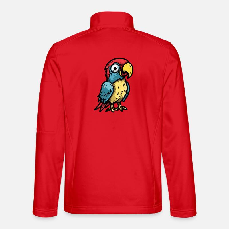 Papagai Halloween Comic Lustig Unisex Softshelljacke