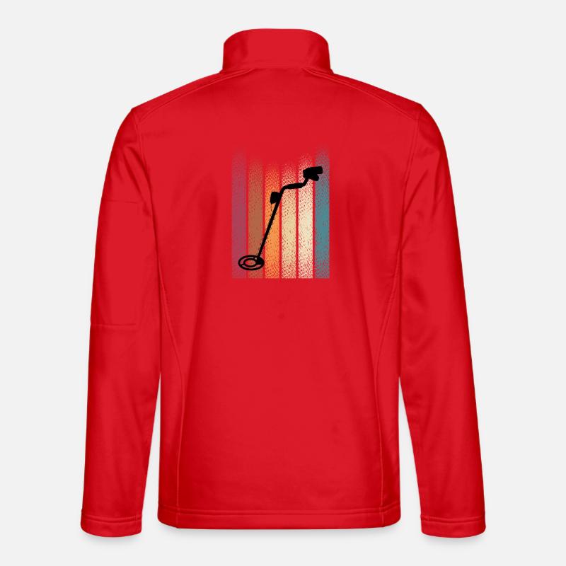 Retro_Schatzsucher - Unisex Softshelljacke - Rot