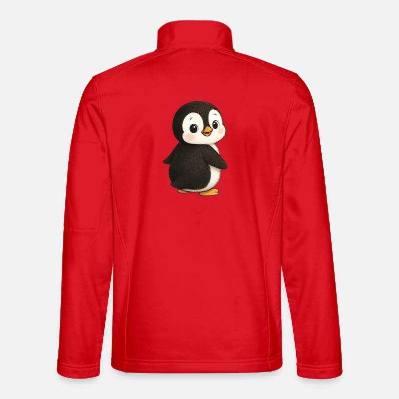 Pingouin Animal mignon Pôle Sud Veste en tissu softshell Unisexe