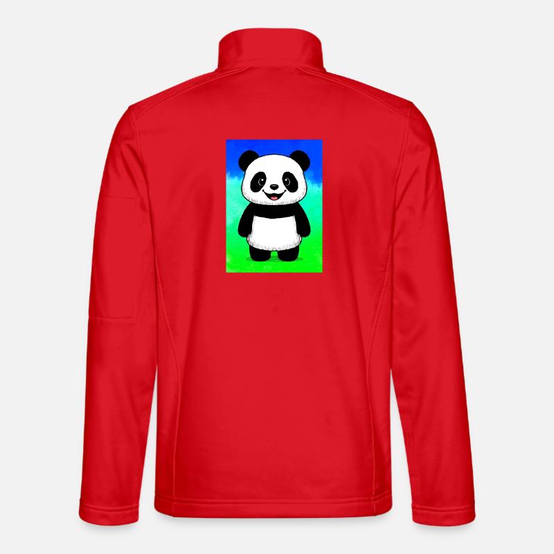 Panda - Unisex Softshelljacke - Rot