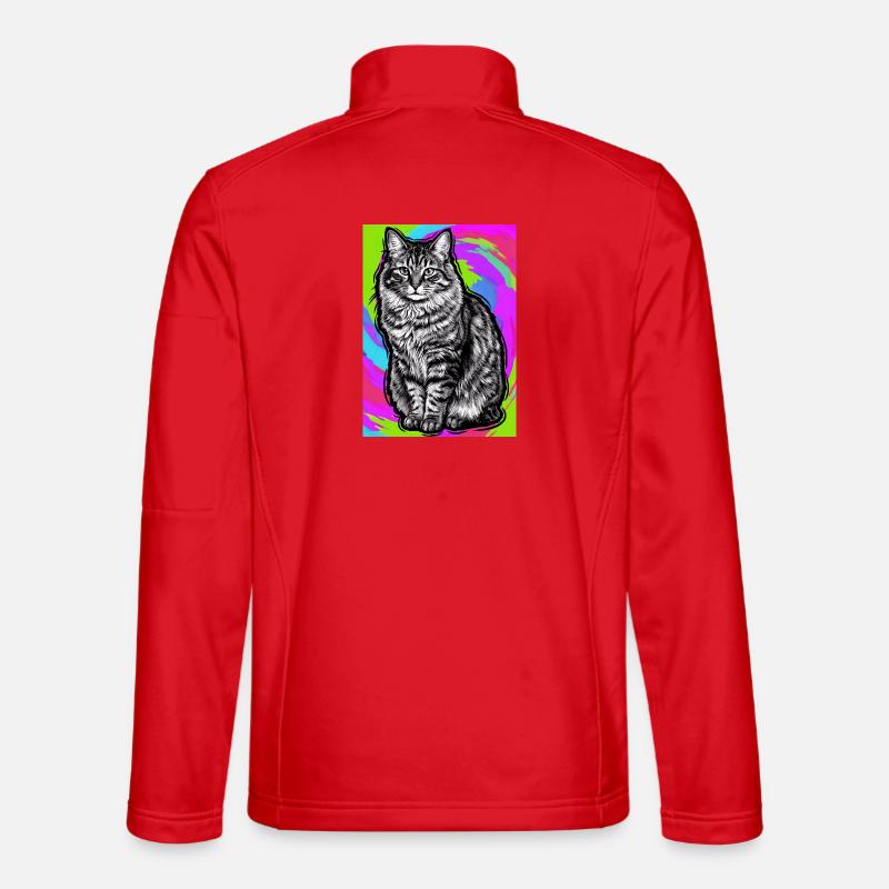 Katze - Unisex Softshelljacke - Rot