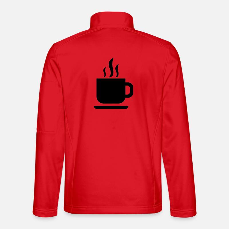Tasse de café - Veste en tissu softshell Unisexe - rouge