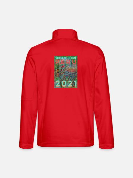 Peru Beadwork Kunstfestival 2021 - Unisex Softshelljacke - Rot