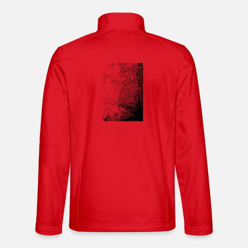 Conception abstraite - Veste en tissu softshell Unisexe - rouge
