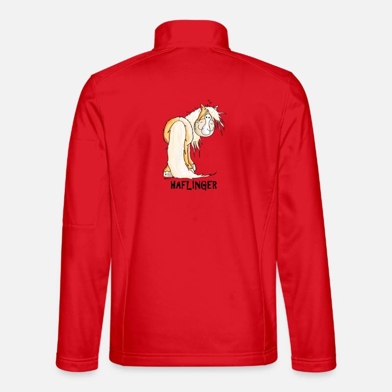Drôle Haflinger Cheval Veste en tissu softshell Unisexe
