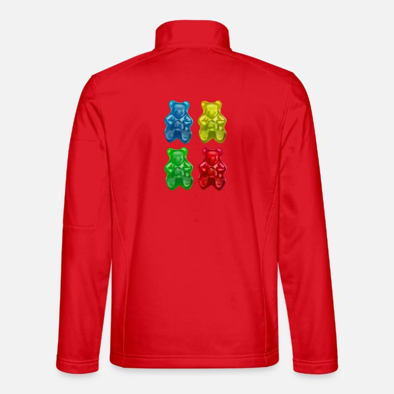 Gummibärchen - Fruchtige Süssigkeiten Kinder - Unisex Softshelljacke - Rot