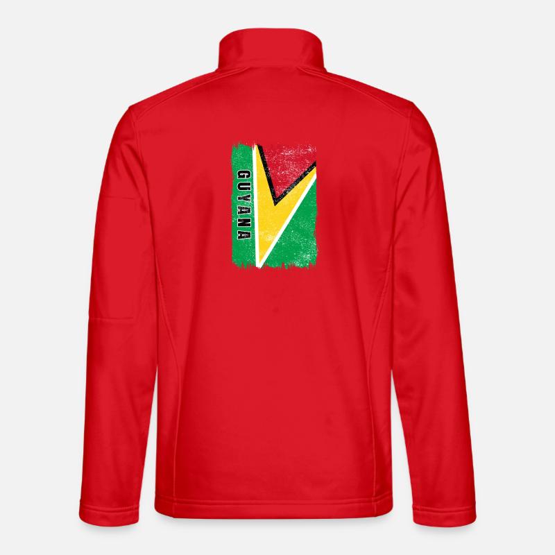 Guyana flag - Unisex Softshell Jacket - red
