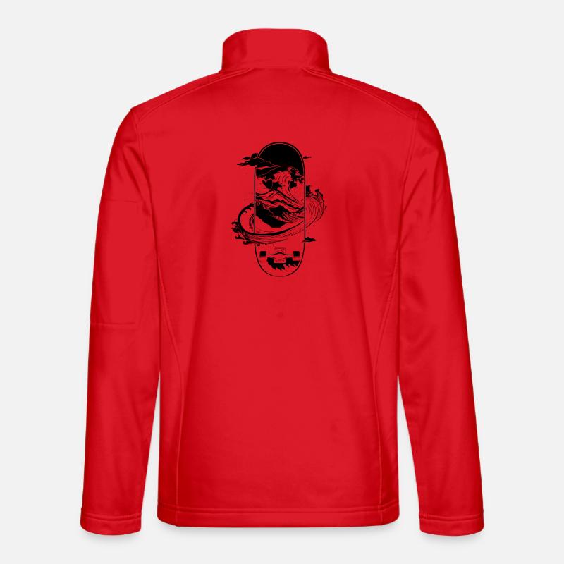Skateboarding Grafik - Unisex Softshelljacke - Rot