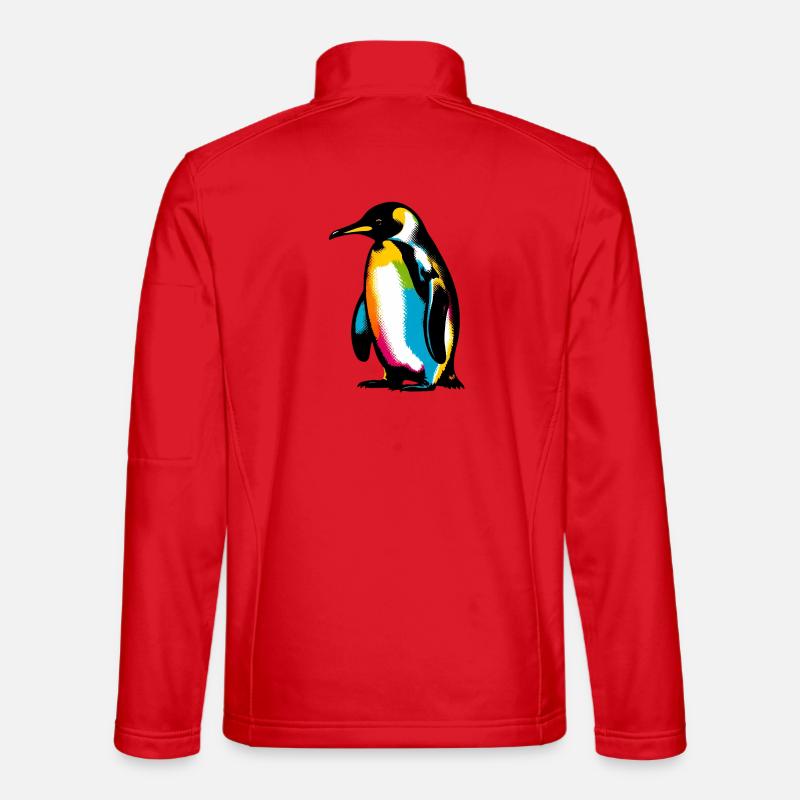 Pinguin - Unisex Softshelljacke - Rot