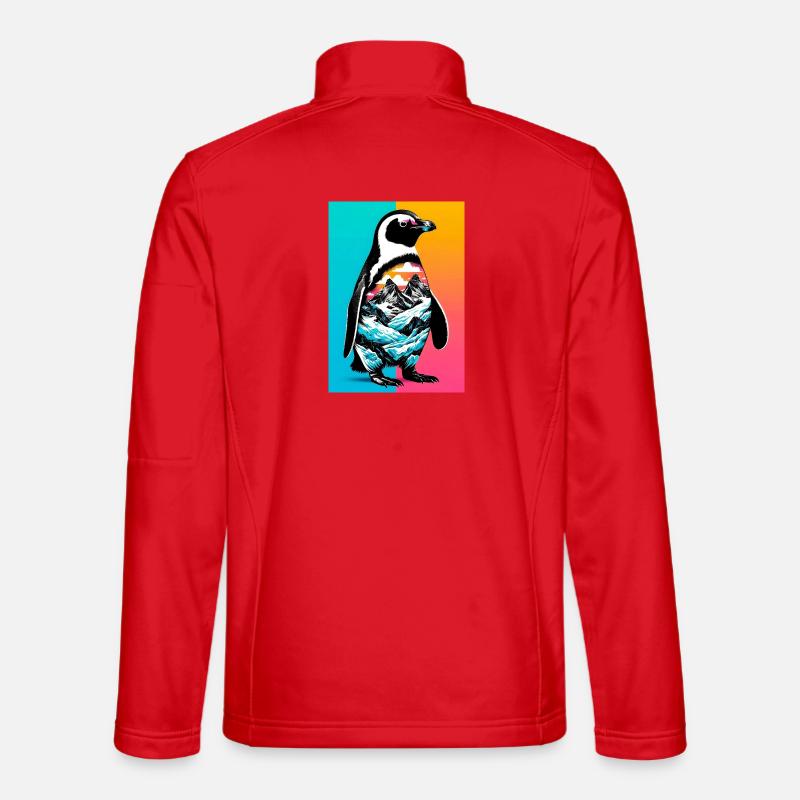 penguin - Unisex Softshell Jacket - red