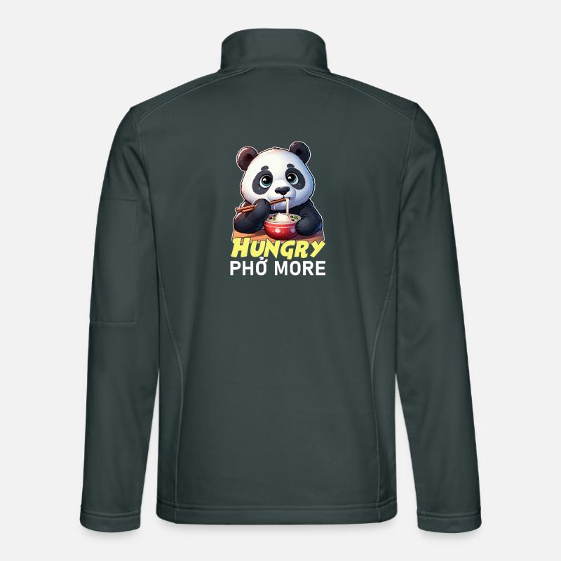 Hungriger Panda Pho Plus Unisex Softshelljacke