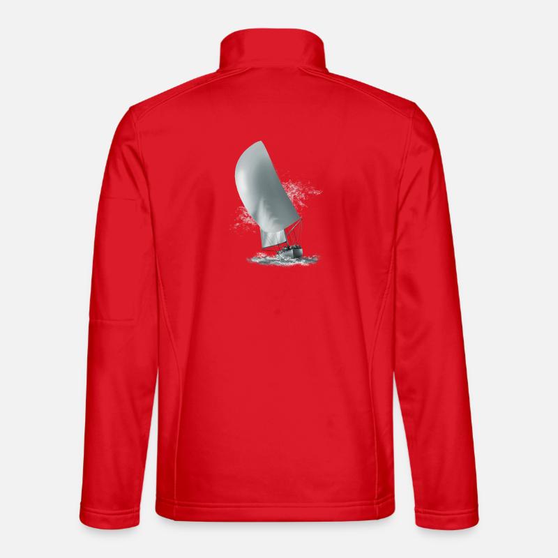 Sailboat - Unisex Softshell Jacket - red