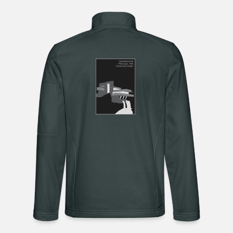Architecture moderne : Fallingwater Veste en tissu softshell Unisexe
