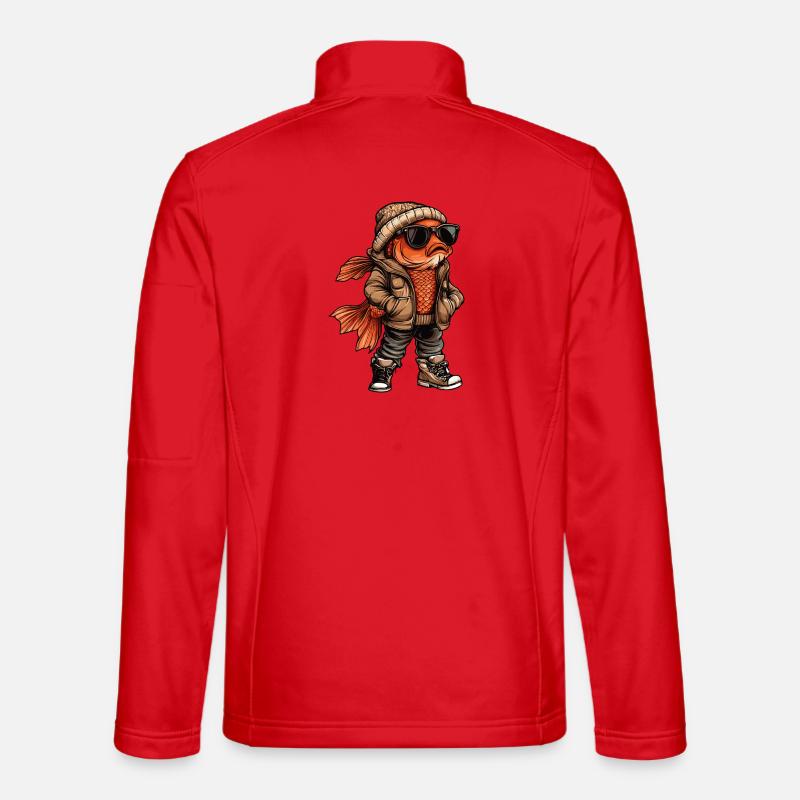 Goldfisch Cool Winter - Unisex Softshelljacke - Rot
