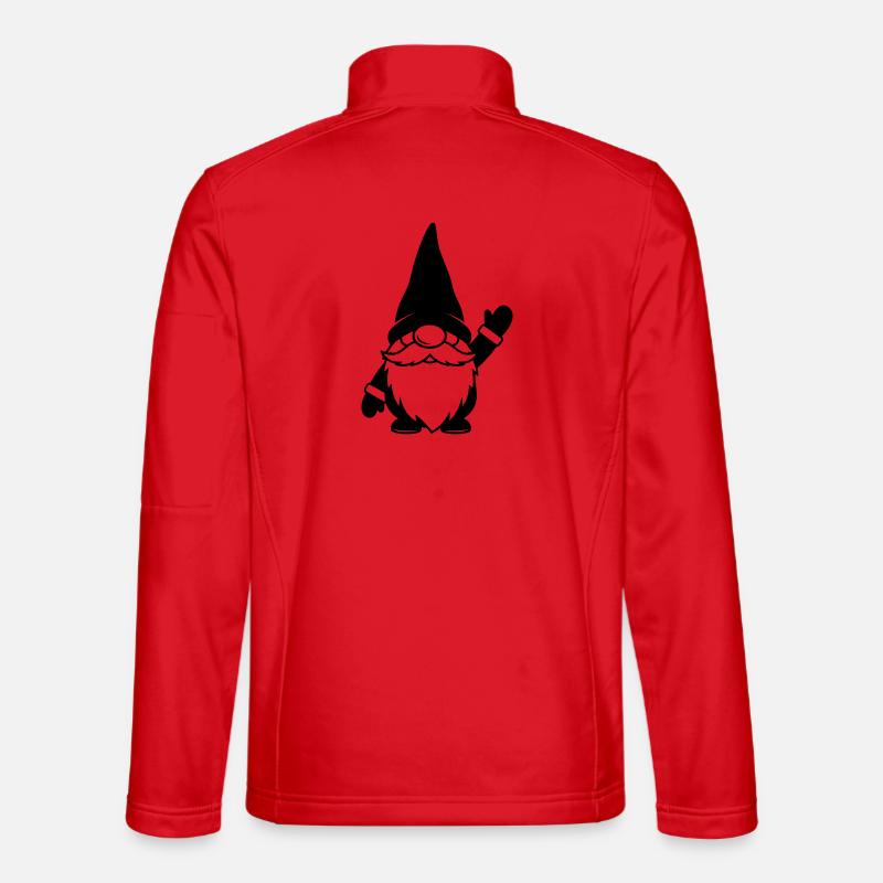 Illustration drôle de gnome qui agite Veste en tissu softshell Unisexe