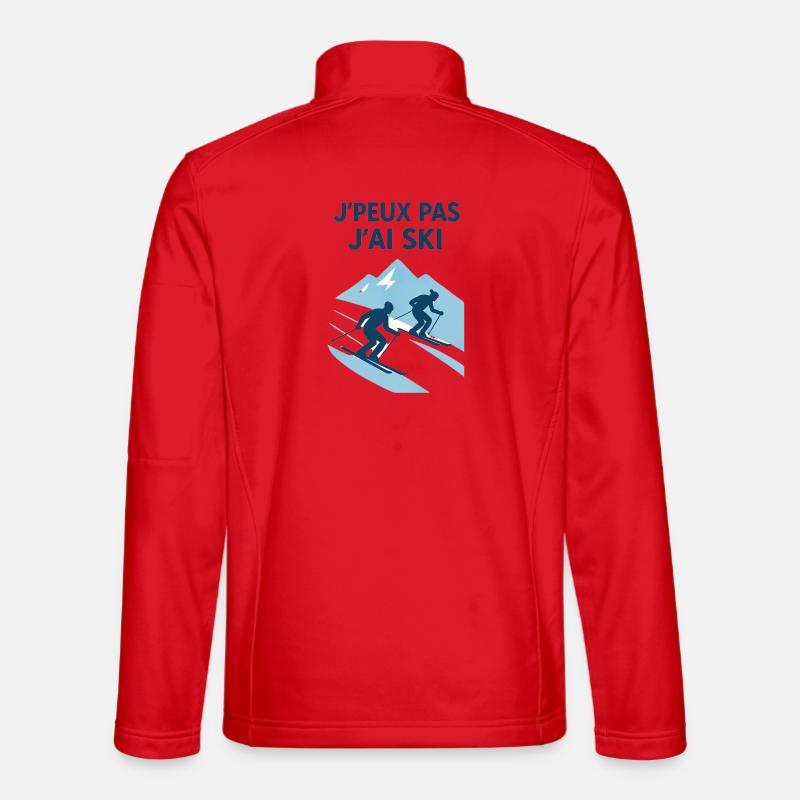 I can't I ski - Unisex Softshell Jacket - red