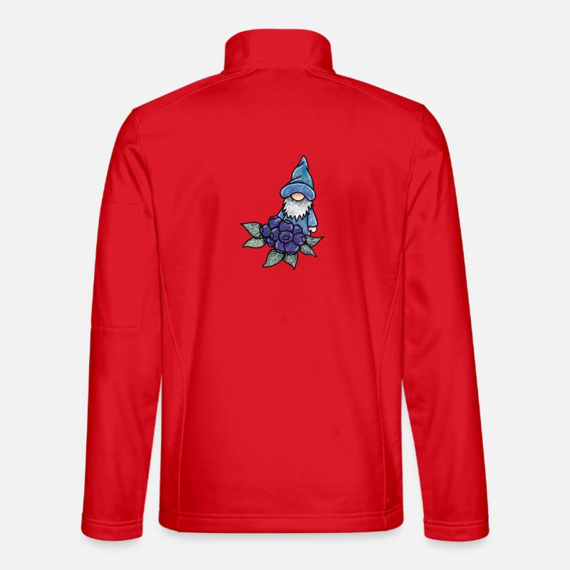 Blueberry Gnome - Unisex Softshell Jacket - red