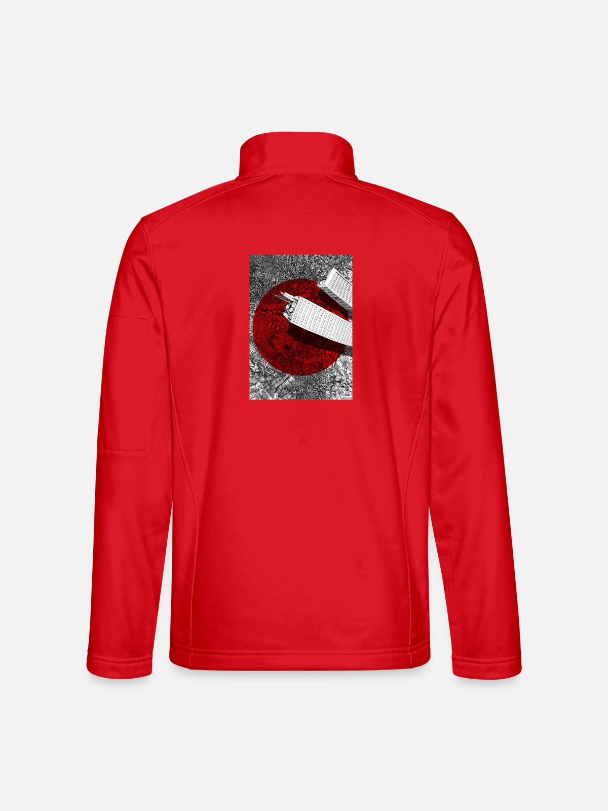 Highrise Inflation - Unisex Softshelljacke - Rot - Hinten