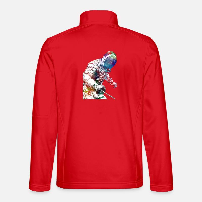 Fechtsportkunst #fencing #sport - Unisex Softshelljacke - Rot