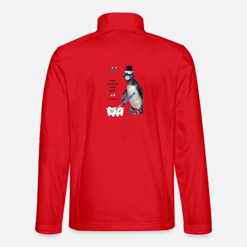 Funny Teeth Cleaning Design for Dental Practice Unisex Softshell Jacket