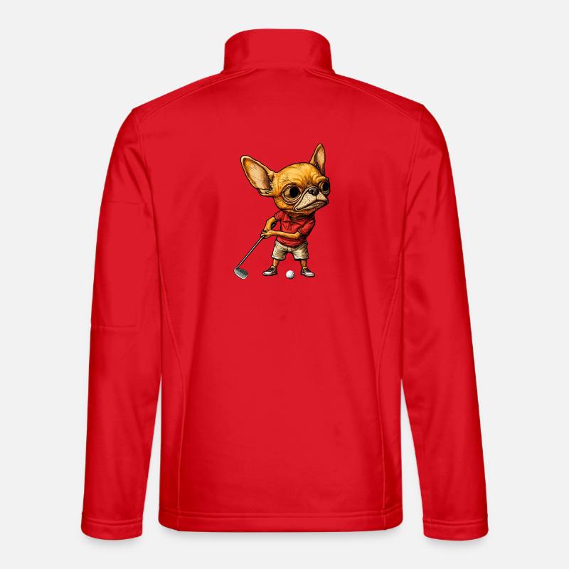 Golfeurs de Chihuahua Veste en tissu softshell Unisexe