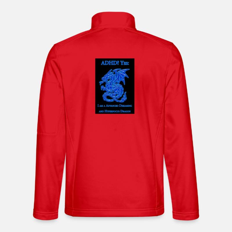 ADHD-Dragon - Unisex Softshell Jacket - red
