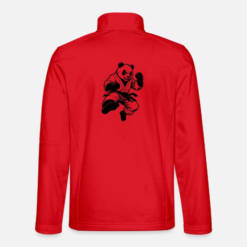 Panda Kung-Fu Veste en tissu softshell Unisexe