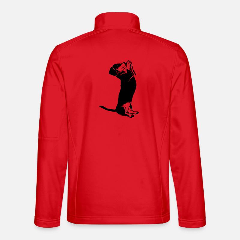 Dackel - Unisex Softshelljacke - Rot