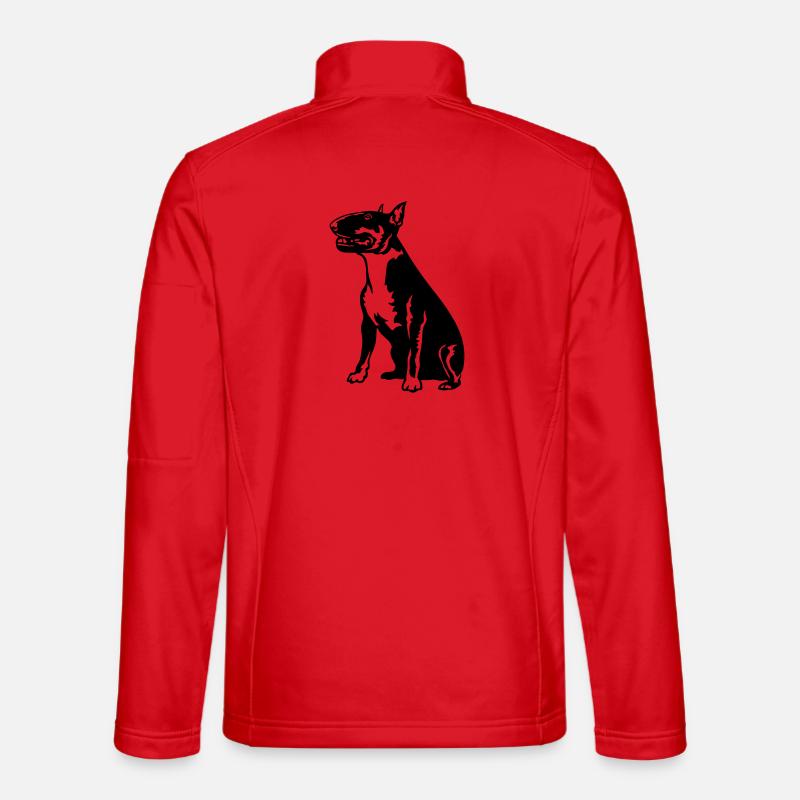 Bullterrier - Unisex Softshelljacke - Rot