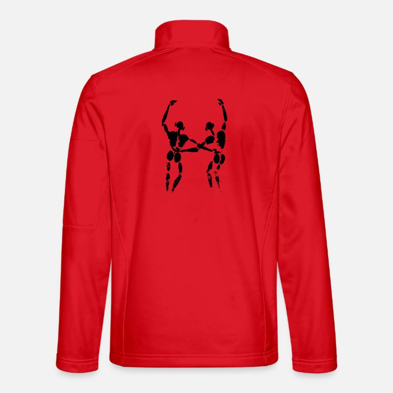 Zwei Freunde - Unisex Softshelljacke - Rot