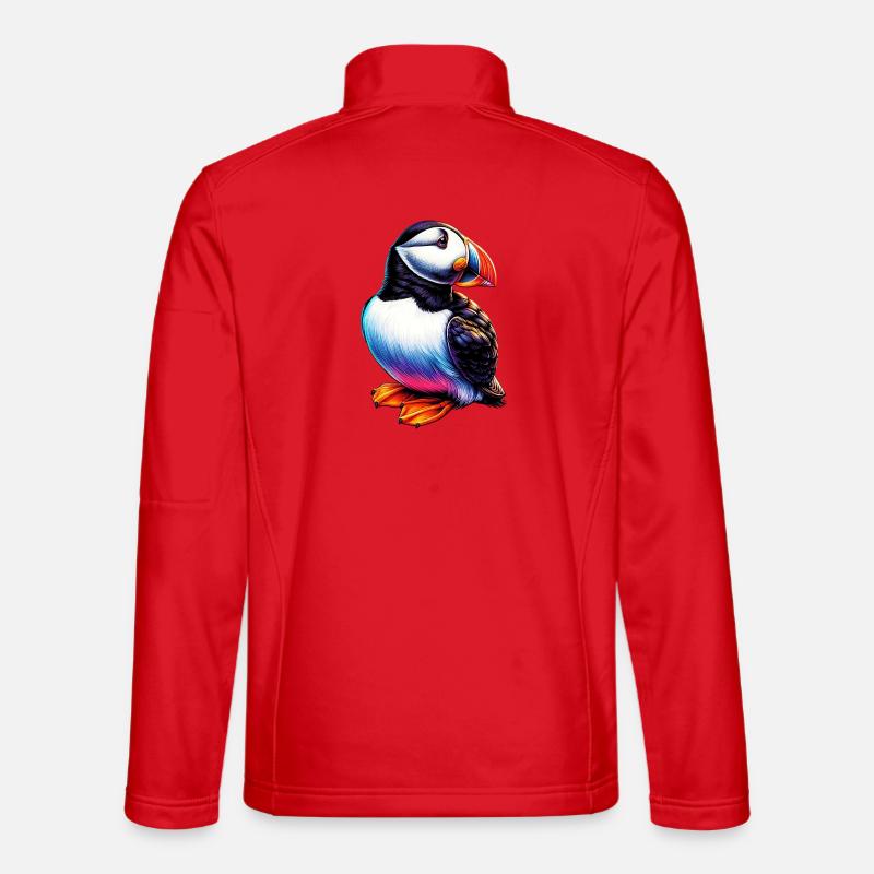 Papageitaucher - Unisex Softshelljacke - Rot