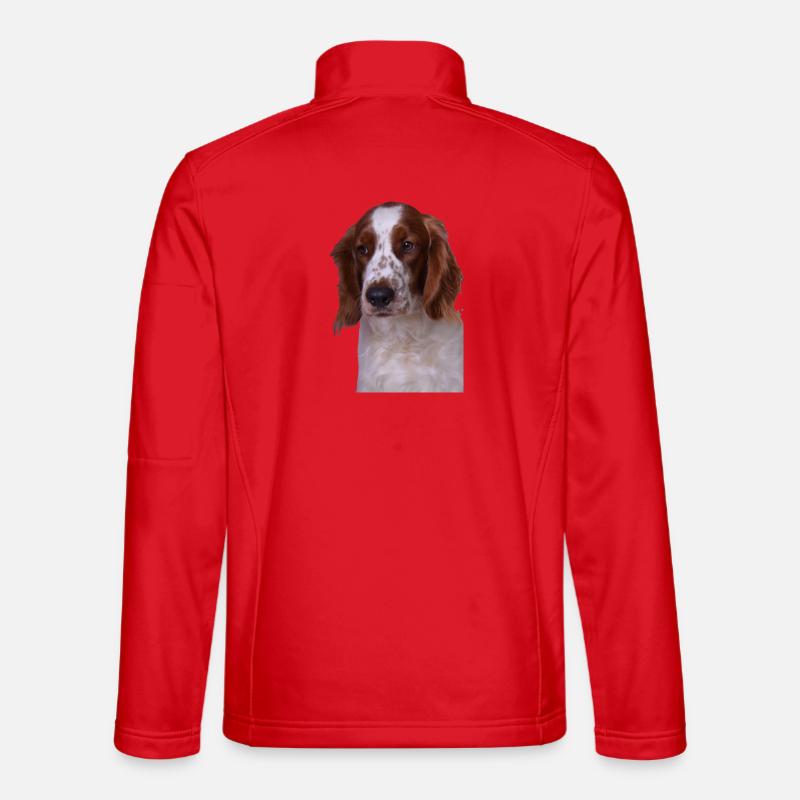 Welsh Springer Spaniel - Unisex Softshelljacke - Rot