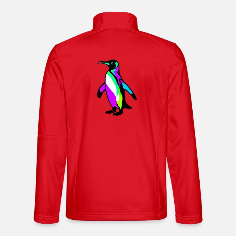 Pingouin - Veste en tissu softshell Unisexe - rouge