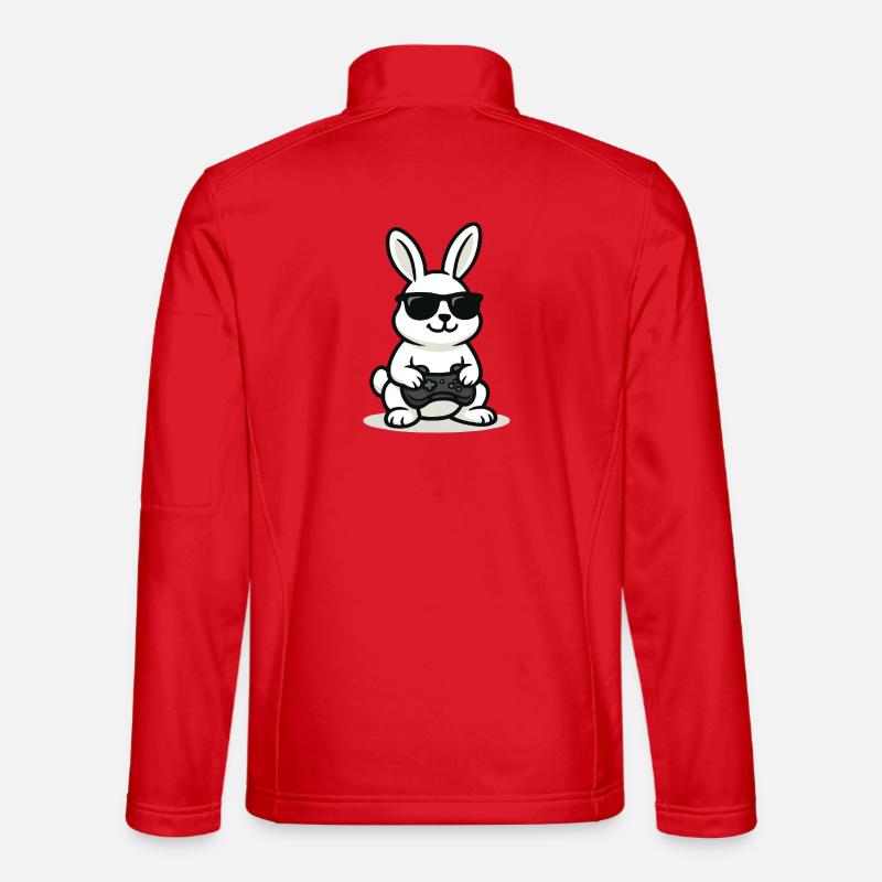 Lapin de jeu cool Veste en tissu softshell Unisexe