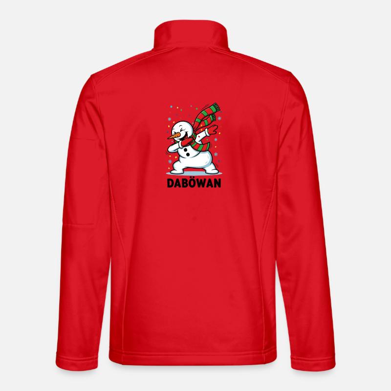 Dabbing Snowman Unisex Softshell Jacket