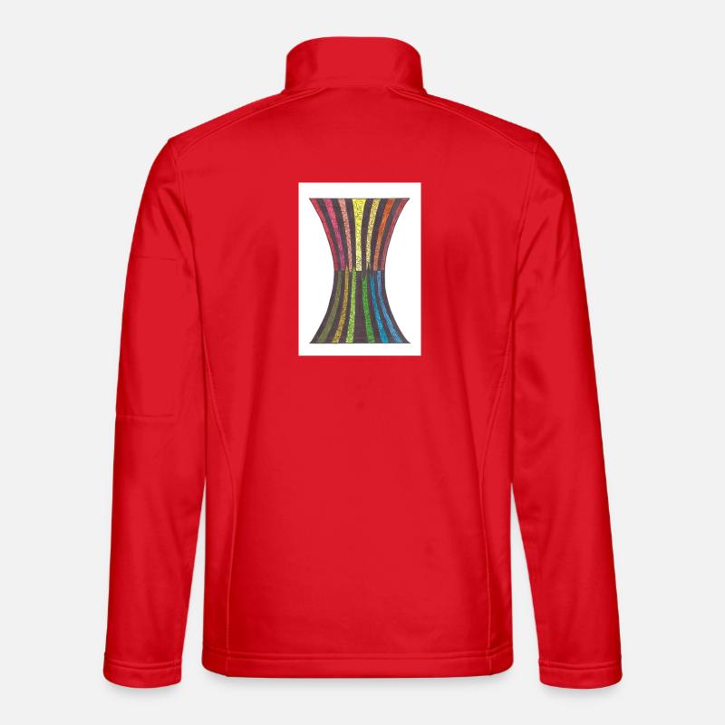 Black_Hole_A5 - Unisex Softshelljacke - Rot